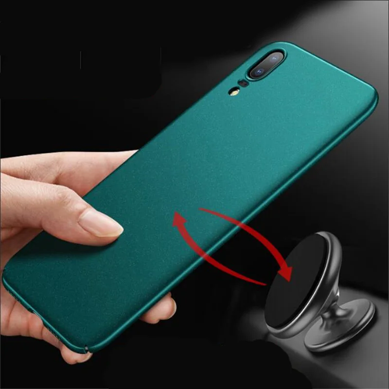 For Huawei P20 Case Matte Original AIXUAN Pro Lite Nova 3E Metal Plastic Magnetic Car Holder Cover P10 | Мобильные телефоны и