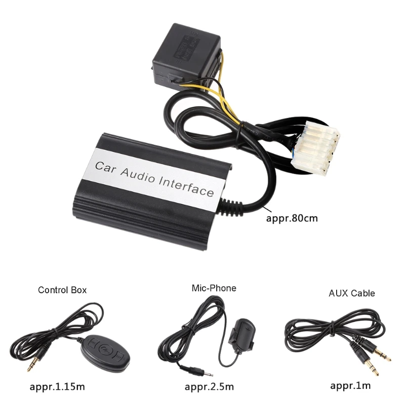 OOTDTY 1 Набор Handsfree Car Bluetooth наборы MP3 AUX адаптер Интерфейс для Toyota Lexus 5 +