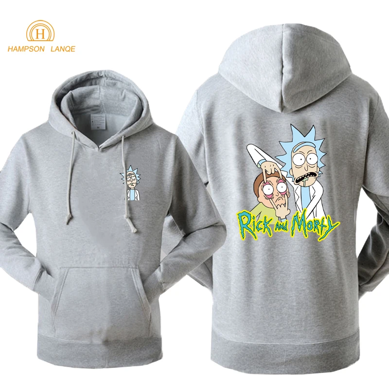 Аниме толстовки Рик и Морти Crazy Rick забавные куртки весна осень повседневные мужские свитера и Толстовки Спортивная Толстовка s-xxl