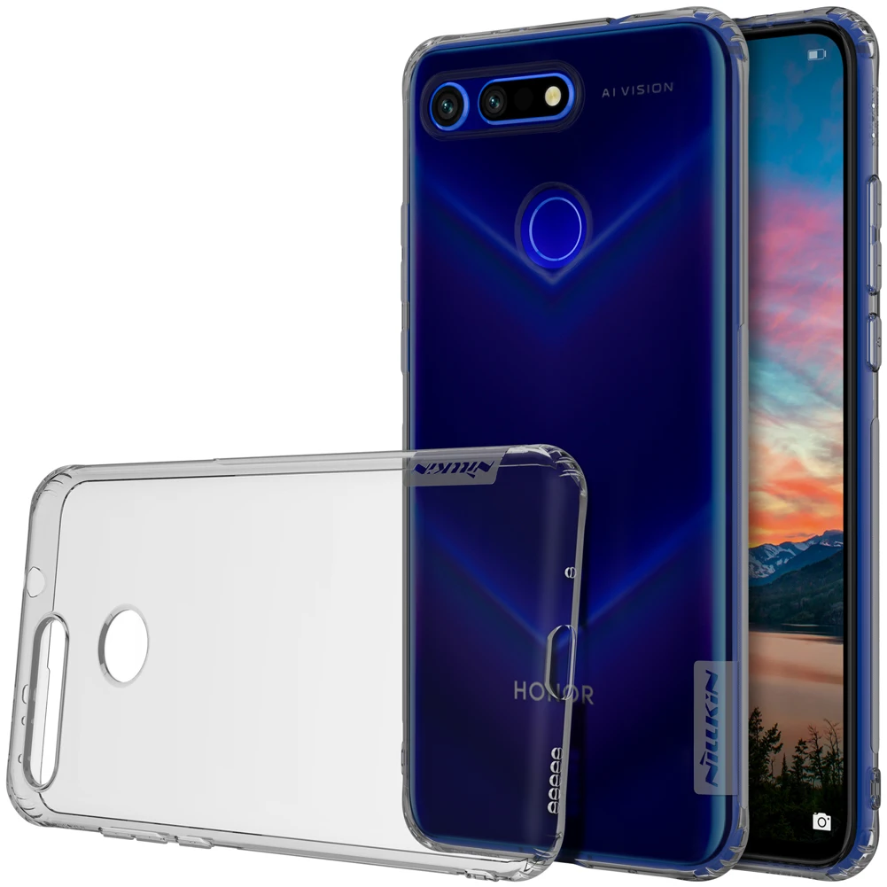 Gray Чехол для huawei Honor View 20, Nillkin, серия природы, прозрачный мягкий чехол из ТПУ для huawei Honor V20 View 20, 6,4 дюйма - Цвет: Gray