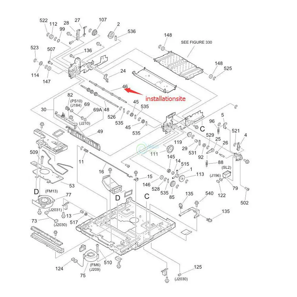 Роликовые шины для Canon IR 7105 105 8500 9070 8070 7200 85 + классический стиль FB5-7075-020 (FB5-7075-000) -
