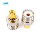Переходник SMA Male-UHF Female SO239 PL259, радиочастотный коаксиальный переходник Coax для автомагнитолы, рации, антенны SMA-Male