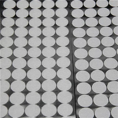 20mm white 50pair Сильный само липучками клейкая лента 10/15/20/25/30 мм липучками горошек Стикеры на застежке-липучке; цвет белый, черный; Круглый нейлон грудь лента 50P - Цвет: 20mm white 50pair