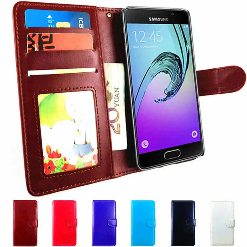 Чехол книжка для Samsung Galaxy A3 2017 кожаный чехол кошелек A320F A 3 SM Роскошный
