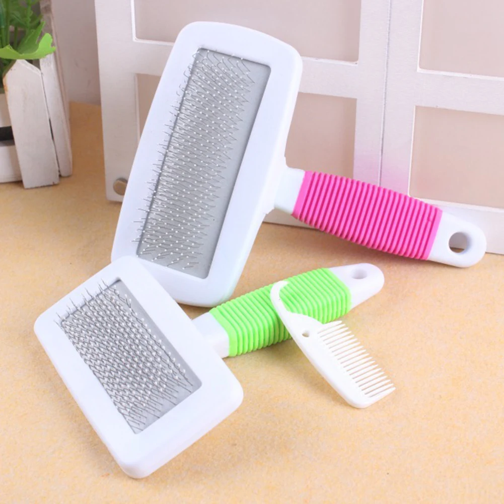 Новый высокой плотности расческа для животных Cat скребок собак гребень Sticky бусы