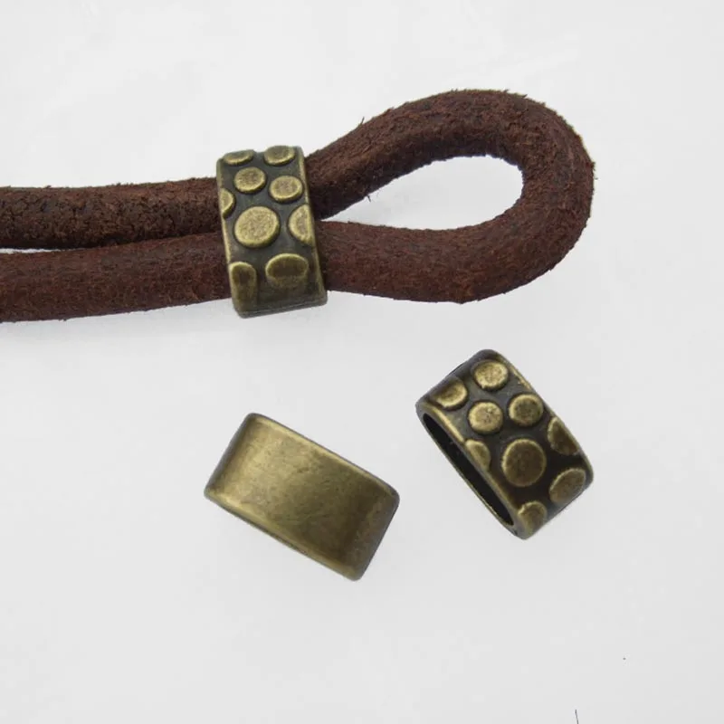 10 шт. Античная Бронза Круглый точечный слайдер разделители шармы Бусины Подходит