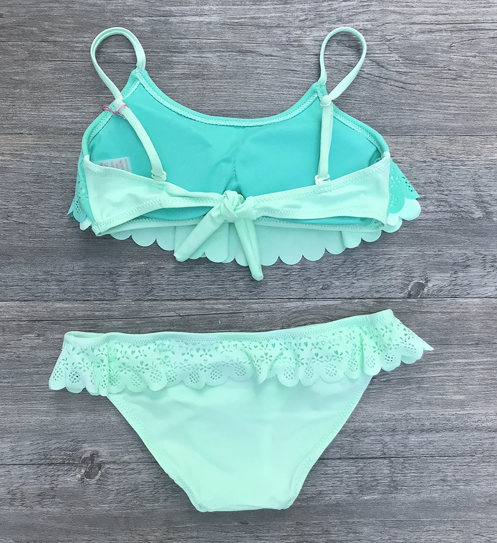 Купальный костюм из двух предметов для девочек 2019 г. детский раздельный