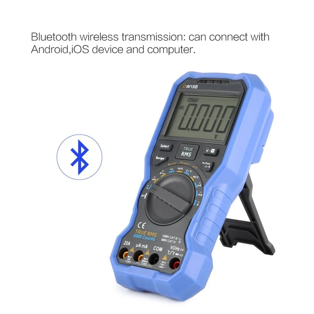 Owon OW18B Digital Multimeter DC/AC Voltage Current Meter Handheld Voltmeter Ammeter Diode NCV Tester Multitester True RMS | Инструменты