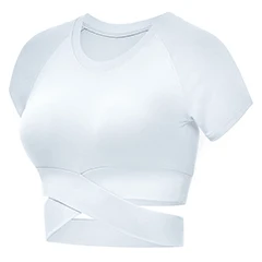 Sevencolorfit, новинка, укороченный топ для йоги, женские рубашки, для спортзала, спорта, тренировок, спортивная одежда, для фитнеса, женская футболка с коротким рукавом, укороченные топы