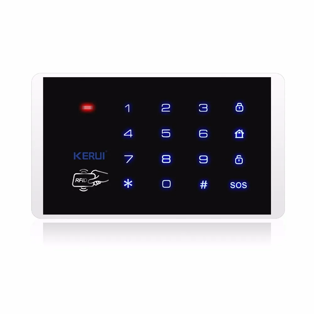 Интеллигентая (ый) KERUI W2 удаленное управление с помощью приложения wifi GSM PSTN линия