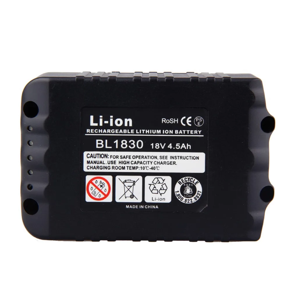 

New free shipping 18V 4.5Ah Li-Ion Replacement Power Tool Battery for Makita 194205-3 194309-1 BL1845 BL1830 LXT400