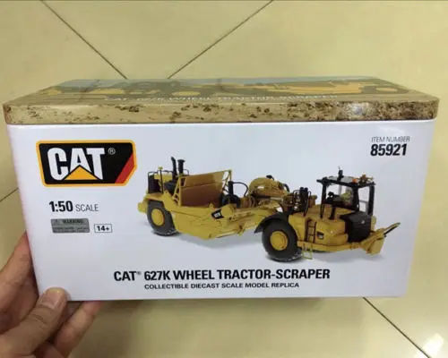 Редкий колесный трактор скребок гусеницы Cat 627K бренд 1/50 мастеры для литья под