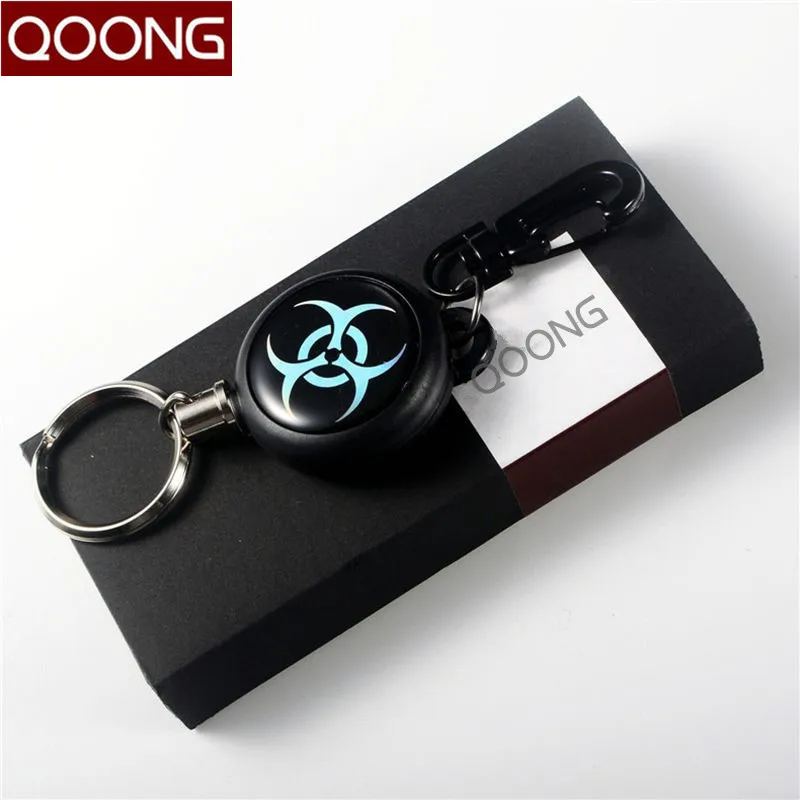 Qoong Для мужчин женщин высокая устойчивость телескопической проволоки брелок для