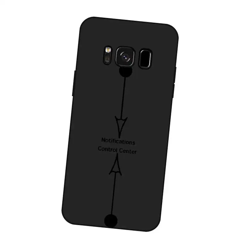 N394 Simple Wallpaper Black Silicone Case Cover For Samsung Galaxy S5 S6 S7 S8 S9 S10 5G S10E S11 S11E Lite Edge Plus |