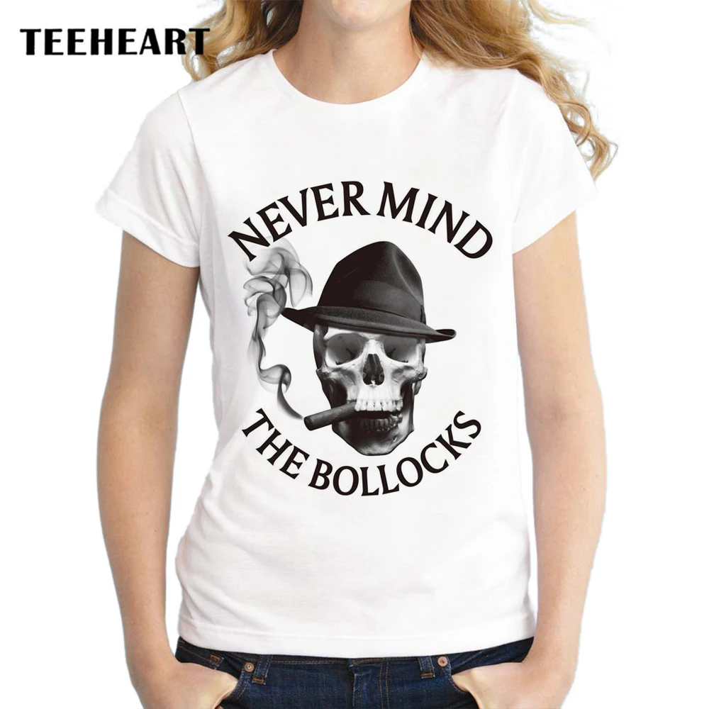 TEEHEART Vintage Brand Never Mind The Bollocks Print Short Sleeve O-neck Female T-shirt Summer Women Youth Hipster Tees pc621 | Женская