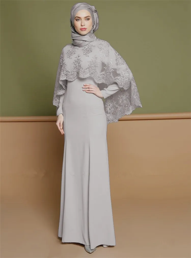 Женский комплект из двух предметов с вышивкой Manteau Abayas розовая мусульманская
