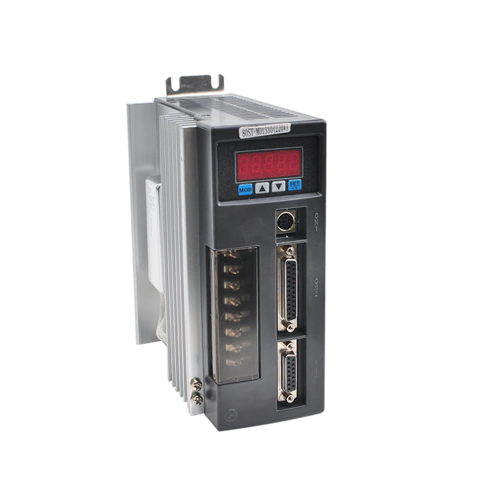 AC серво двигатель в комплекте 80ST M03520 однофазный Серводвигатель 220V 3.5N.m мотор
