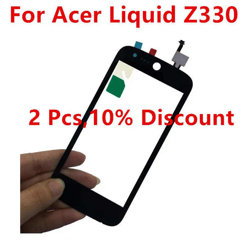 Для Acer Liquid Z330 сенсорный экран панель телефона дигитайзер запасные части для
