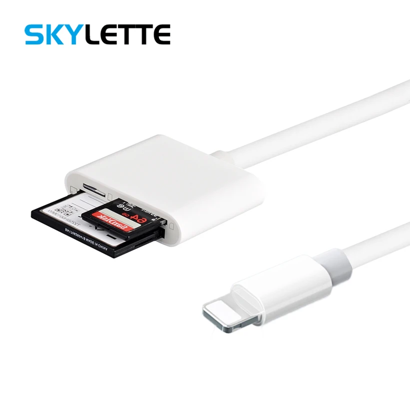 Тройной CF SD TF кардридер цифровая камера комплект аксессуаров не нужно приложение