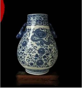 Керамическая ваза Цзиндэчжэнь античная фарфоровая труба статуя оленя мебель для