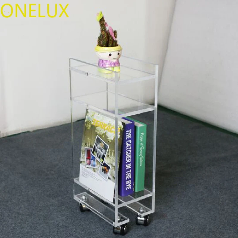 

Акриловый lucite рулонный магазин/телефонный стол на колесах