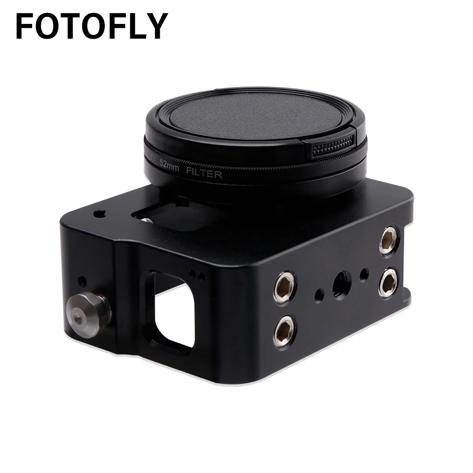 FOTOFLY для GoPro Hero 5 6 7 Алюминий сплава рама действие Камера Корпус чехол для Go Pro Hero5/6/7 Черный Спорт Камера аксессуары