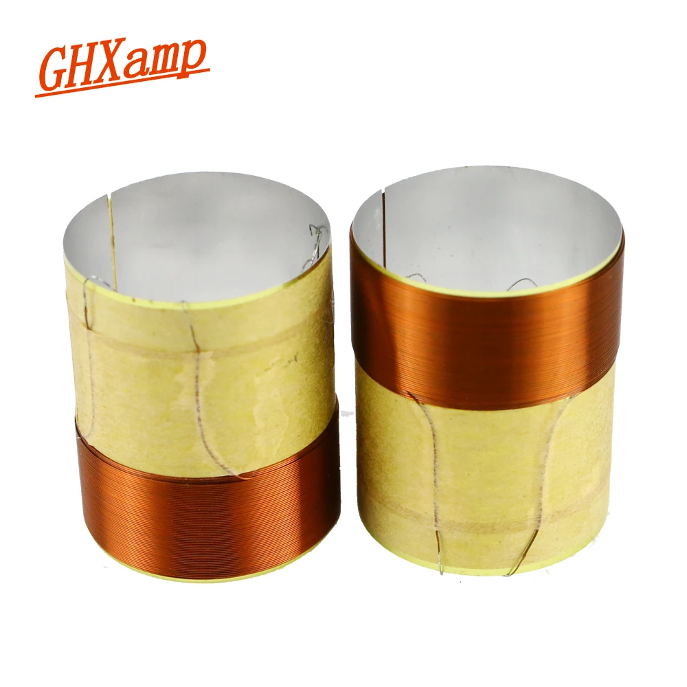 

GHXAMP 25.5mm Bass Voice Coil 8ohm Woofer Speakers Repair Parts 25 Core White Aluminum 2 Layer Round Copper Wire 2PCS
