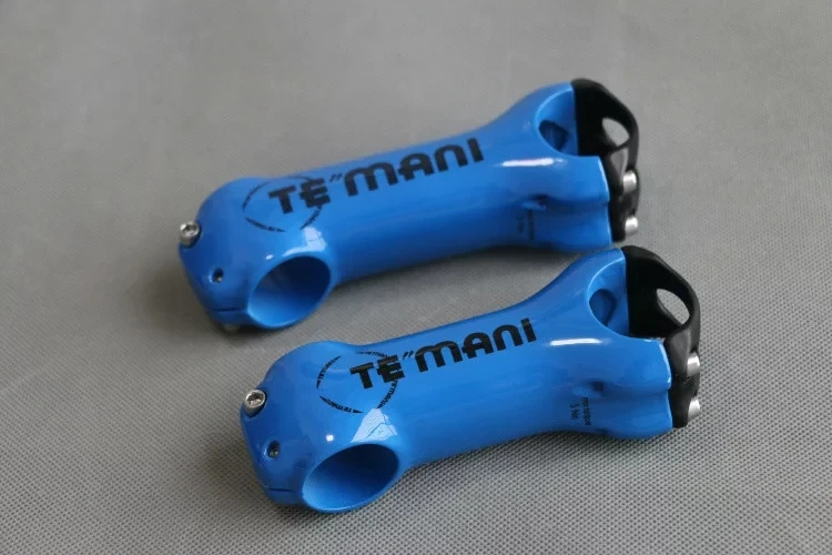 

TEMANI bike accessory multicolor full carbon bike stem/6/17degree mountain bike road bike handlebar stem /glossy blue