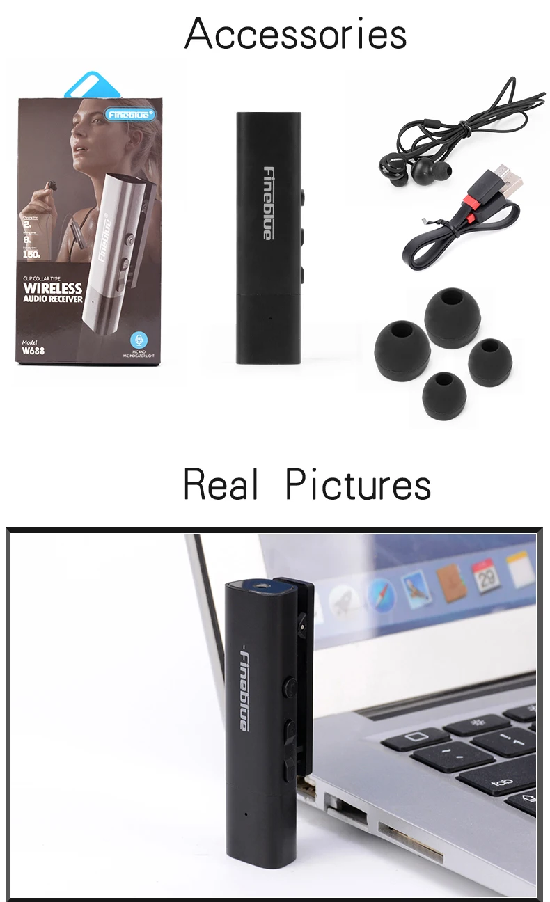 Bluetooth-наушники Fineblue W688 универсальные Спортивные Bluetooth 4 1 Беспроводные Hi-Fi