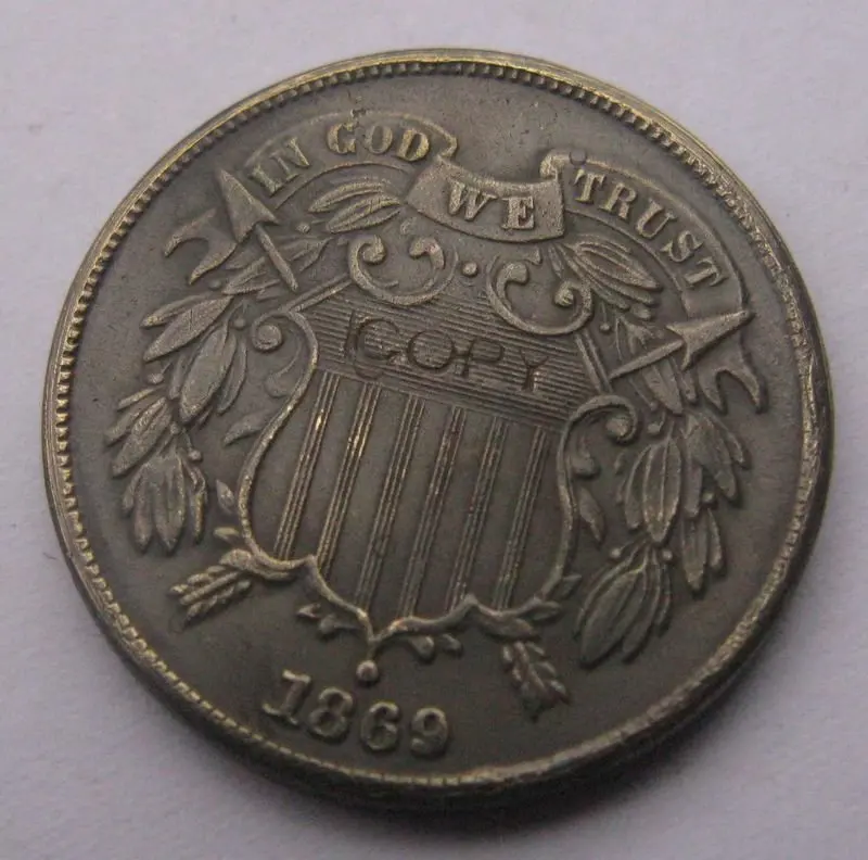 

Two Cent 1869 copy coins FREE SHIPPING