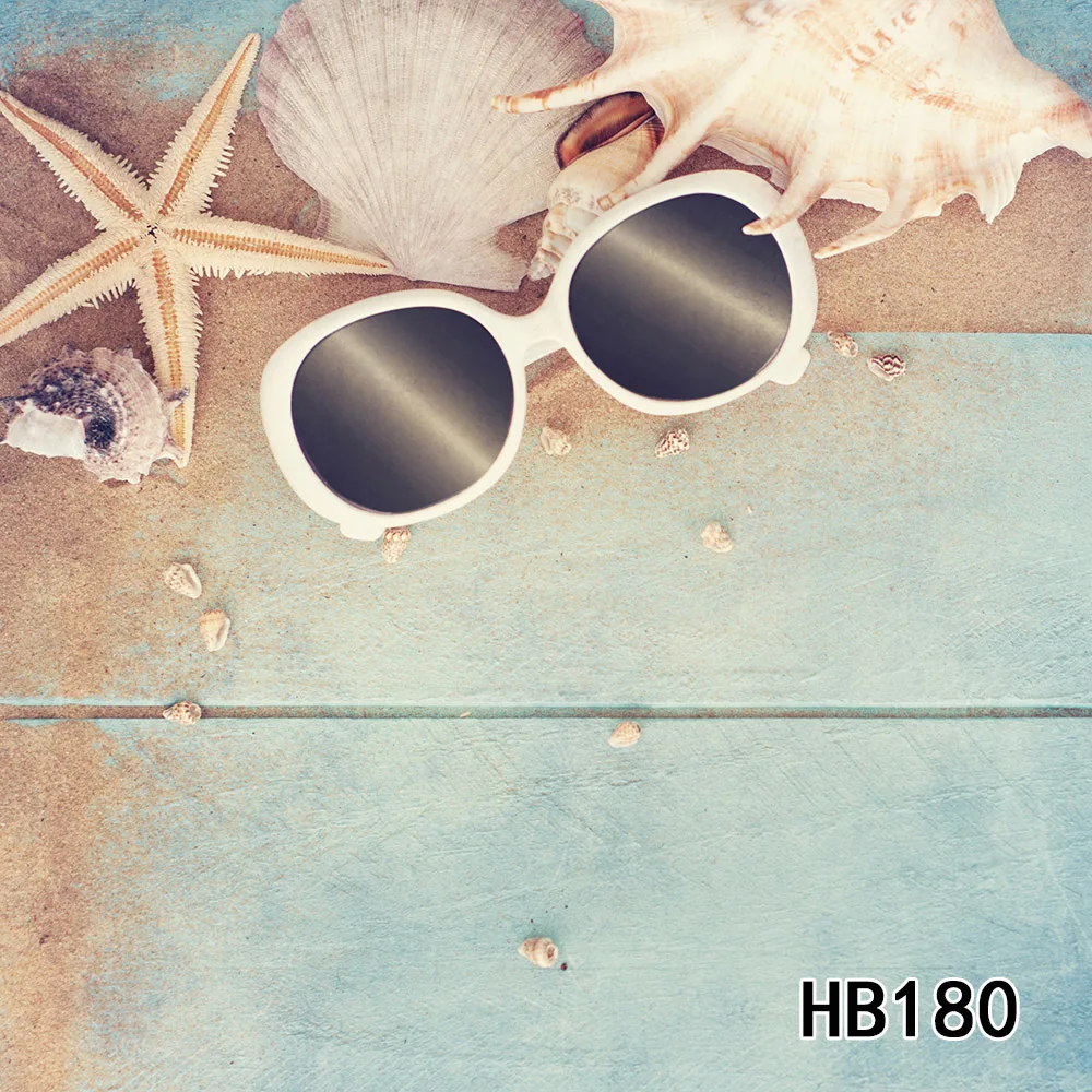 Фон для студийной фотосъемки из полиэстера с изображением раковины голубой