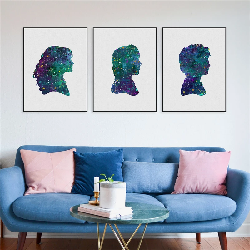 HAOCHU винтажная Картина на холсте Волшебный мир плакат из фильма крафт абстрактная