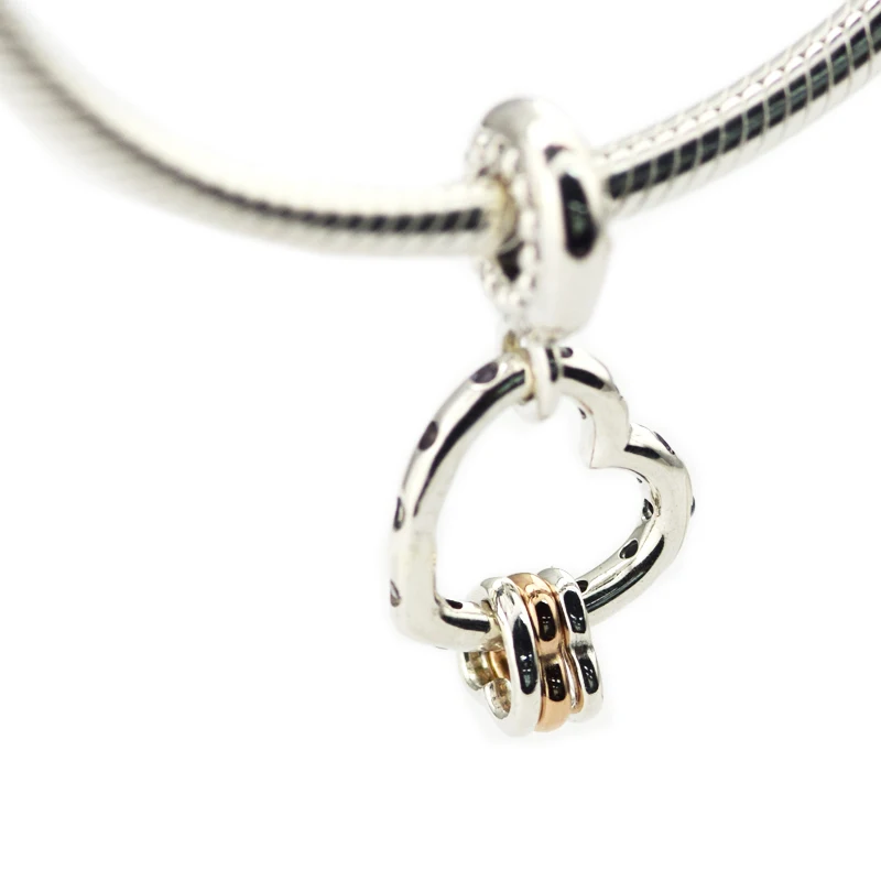 Женские Ювелирные украшения сделай сам подвесные бусины с розовыми сердечками