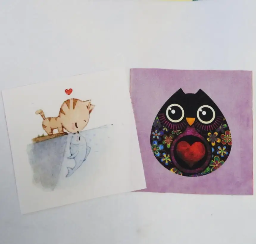 Национальный Ветер любовь сова цифровая печать пэчворк 100% хлопок кошка рыба