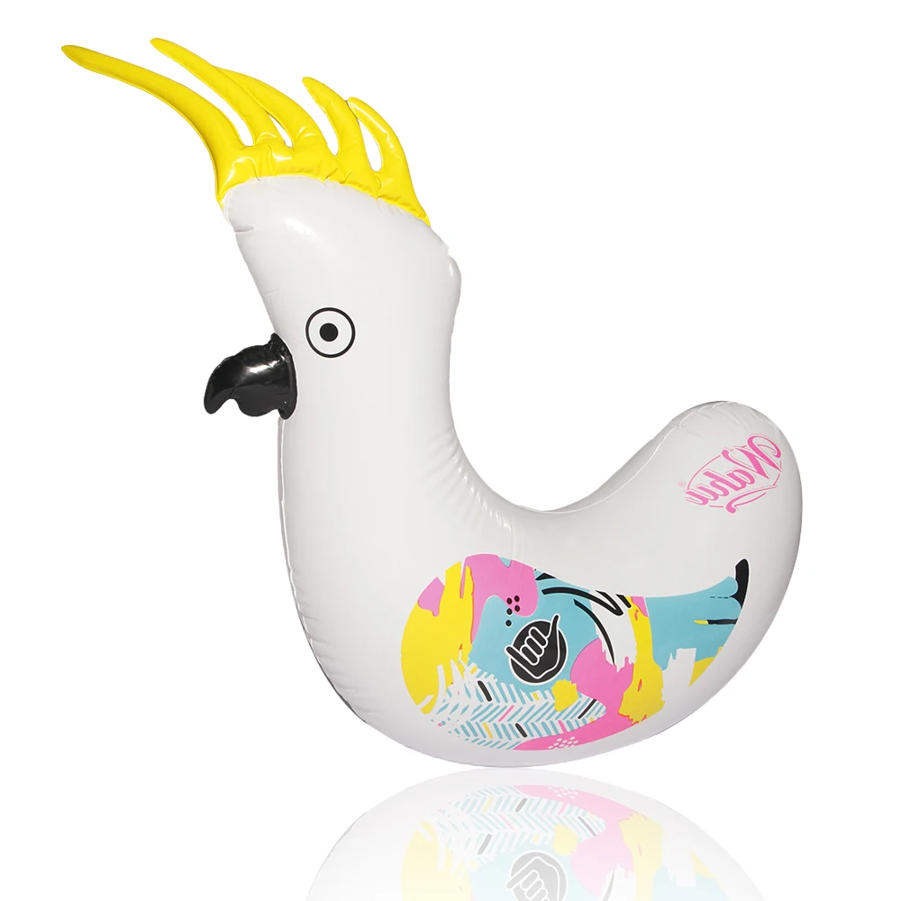 Детские надувные плавающие кольца для бассейна с попугаем круглые сиденья