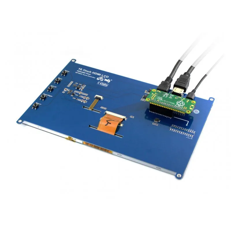 10,1 дюймовый HDMI ЖК-дисплей модуль резистивный сенсорный экран 1024x600 разрешение поддержка RPI 3B 3B+ Raspberry Pi Zero W WH