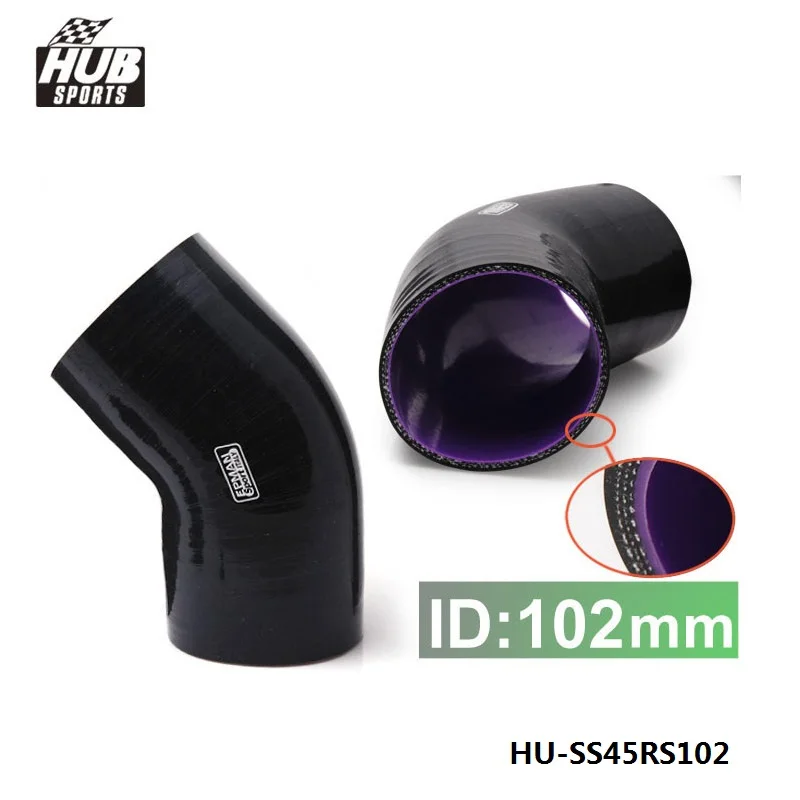 Силиконовый шланг 4 дюйма 102 мм 45 градусов|elbow silicone hose|turbo pipeblack hose pipe |