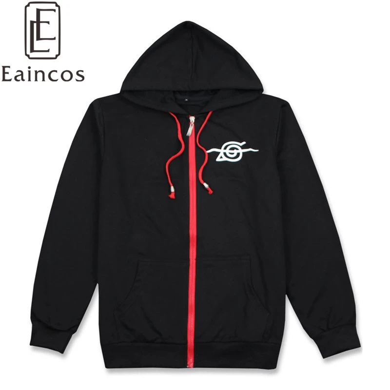 Anime Naruto Akatsuki/Uchiha Itachi Cosplay Costume Jacket Jackets Black Thin Hooded Coat Casual Fashion Sweatshirts | Тематическая