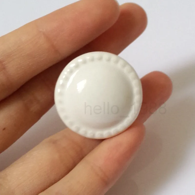 Белая керамическая ручка в форме подсолнуха для шкафа выдвижная ящика простая