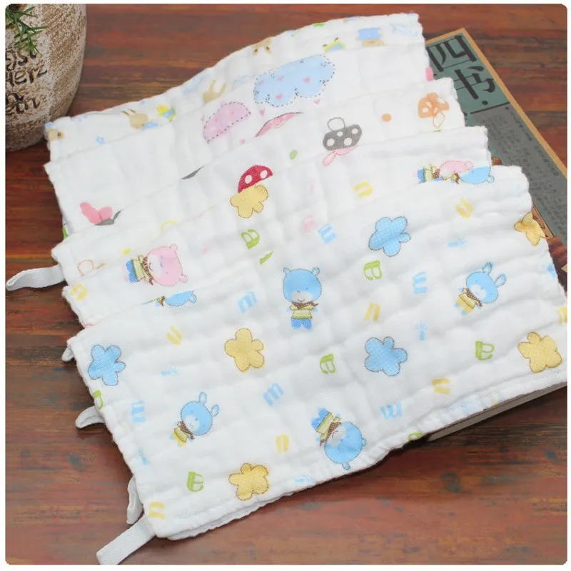 Детское газовое полотенце для лица с 6 слоями уплотненное мягкое воздушным