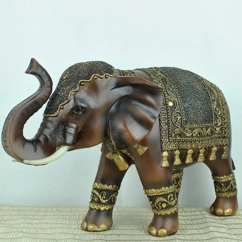 Креативное украшение резной слон ферма животные декоративные аксессуары для