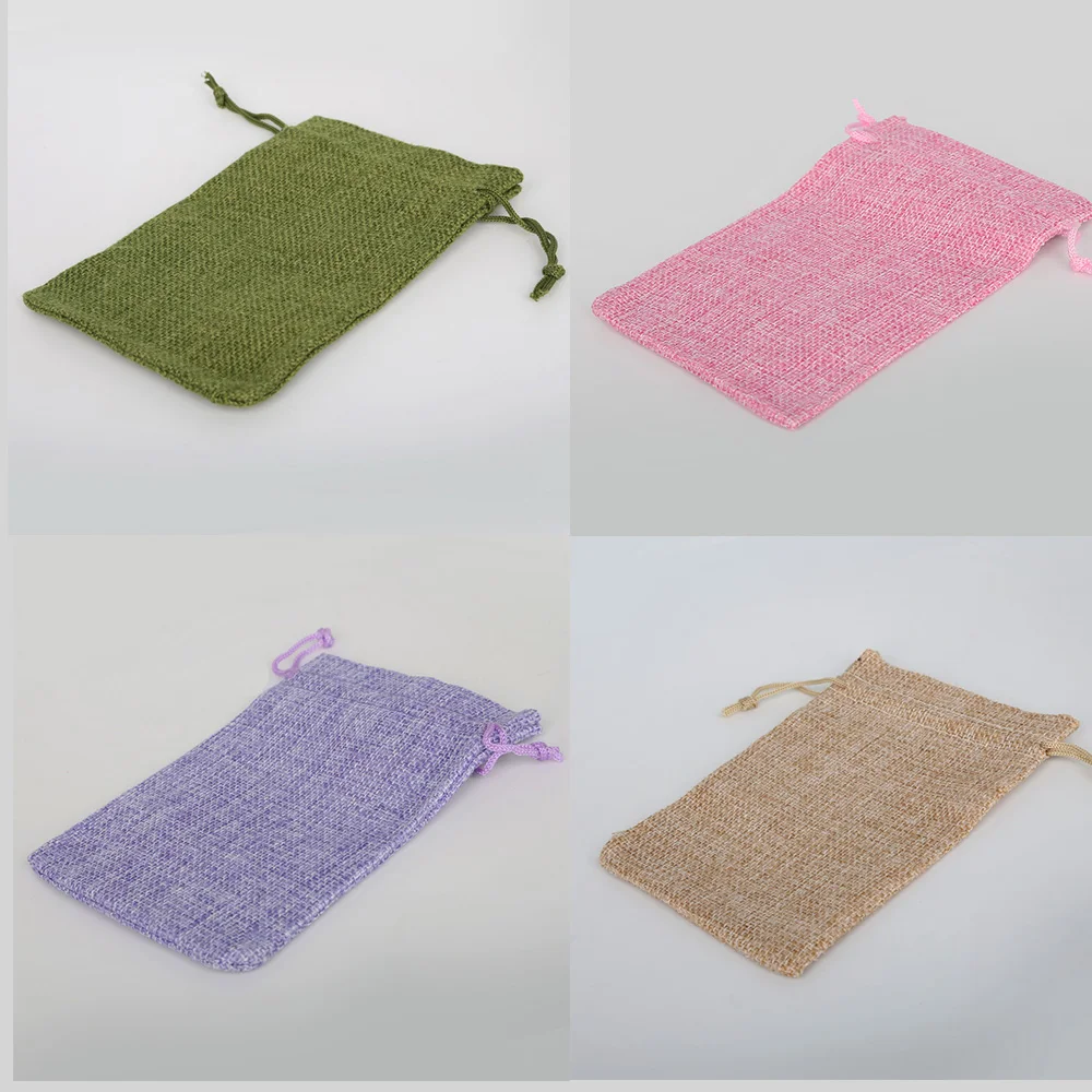 10 шт. подарочные пакеты из хлопка и льна х14 см|jewelry bag|bracelet bagpouch jewelry bags |