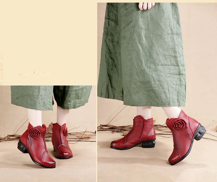 Xiuteng/высокое качество; Mujer Chaussure; женские ботинки из натуральной кожи; повседневные женские туфли-лодочки; зимние сапоги; плюшевые зимние сапоги для женщин