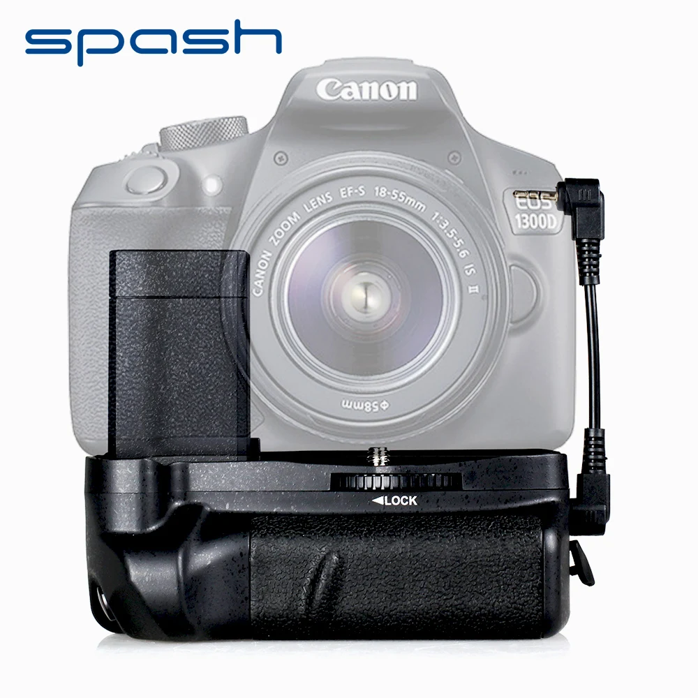 Блок питания spash для Canon EOS 1100D 1200D 1300D Rebel T5 T6 T3 Kiss X50 работает с аккумулятором