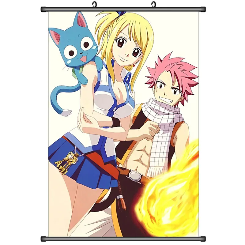 Японские декоративные картины аниме Фея хвост серый Fullbuster &amp Natsu Dragneel Heart filia