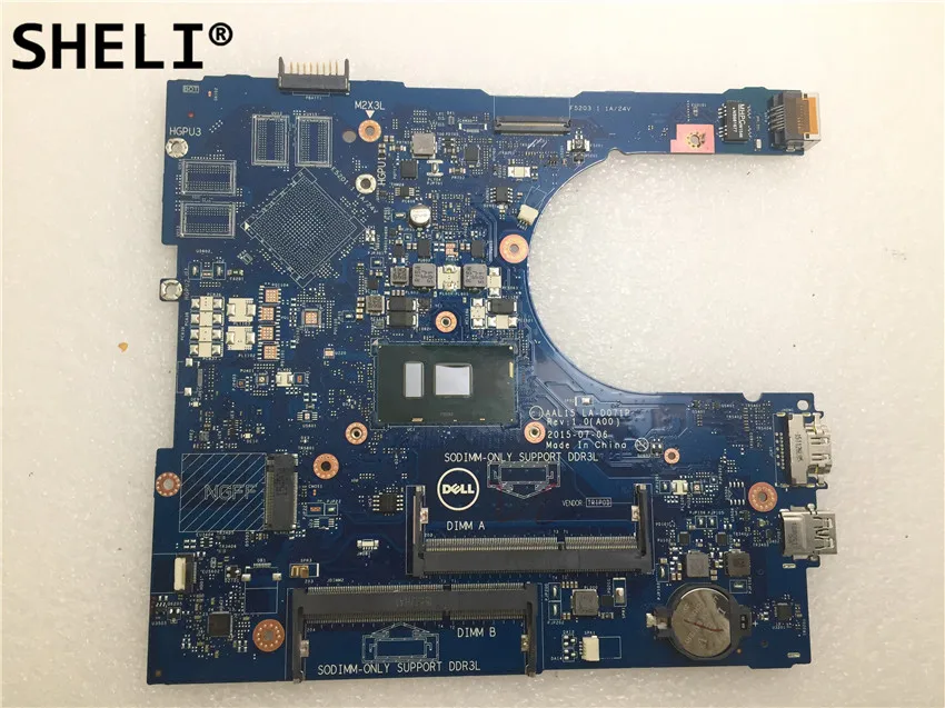 SHELI для DELL 5559 5759 материнская плата LA-D071P