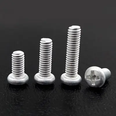 Винты крестовые с круглой головкой из алюминиевого сплава 50 шт.|round head screw|head