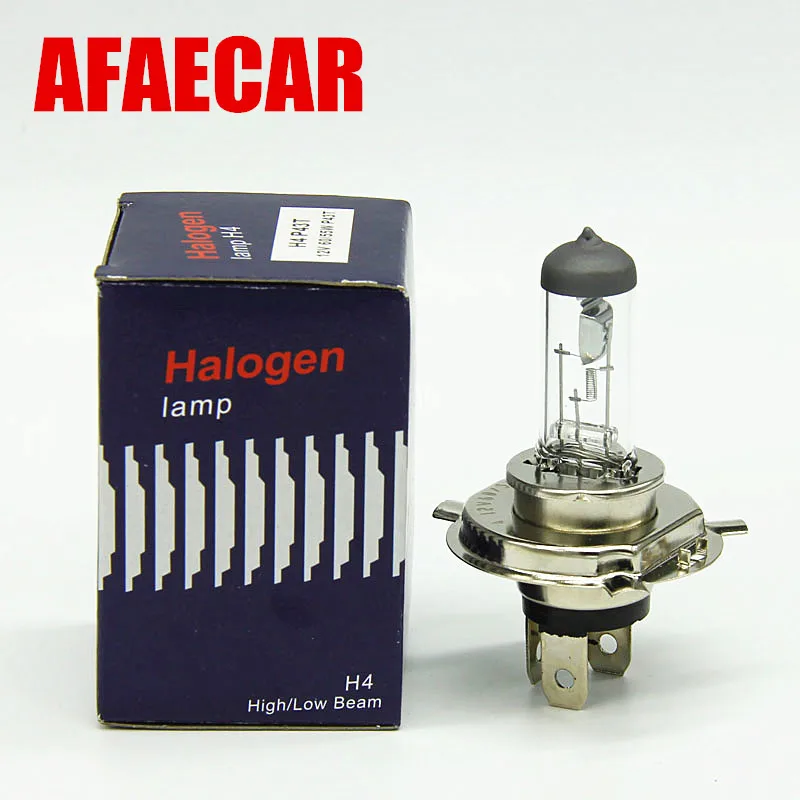 10 шт. H4 галогенные лампы 12V 60/55W 4300K 55 Вт h7 h11 9005 9006 h1 h3 белые противотуманные