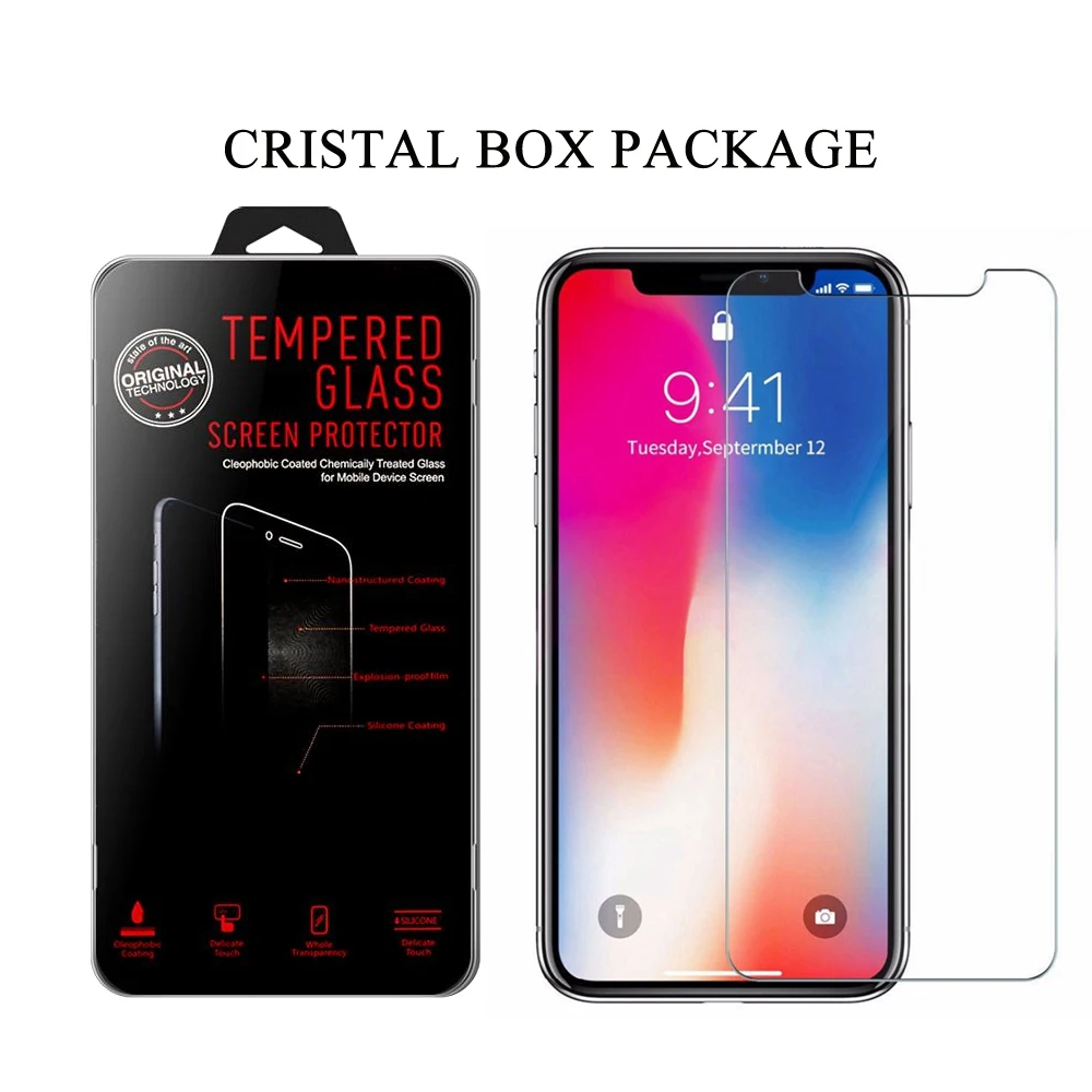 20 шт 9H для iphone x XS Max XS XR Закаленное стекло Защитная пленка для экрана 2.5D не полное покрытие экрана