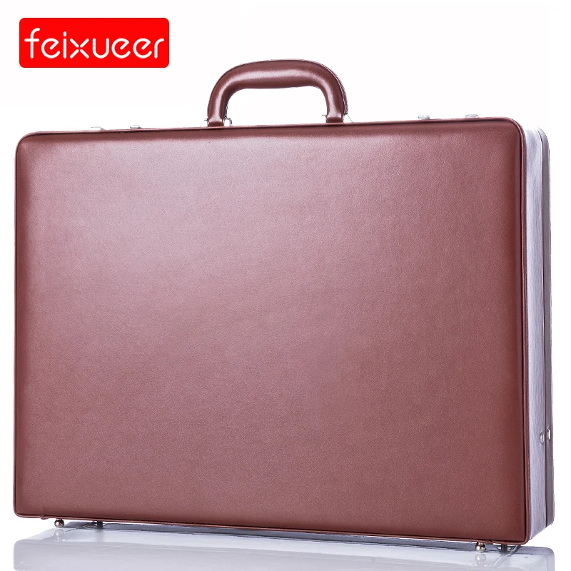 Feixueer дизайнерский PU кожаный портфель деловой чехол для ноутбука мужской
